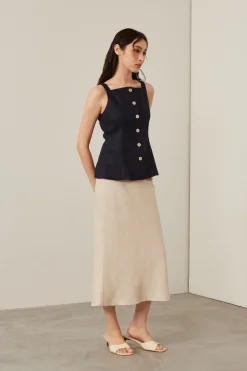 Tailored Linen Vest
