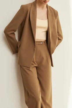 Tailored Straight-Leg Pants