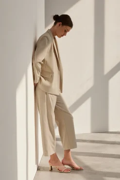 Tailored Straight-Leg Pants