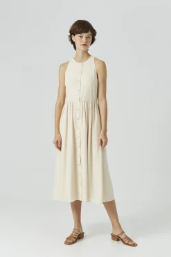 T-Back Button-Down Dress