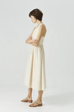T-Back Button-Down Dress