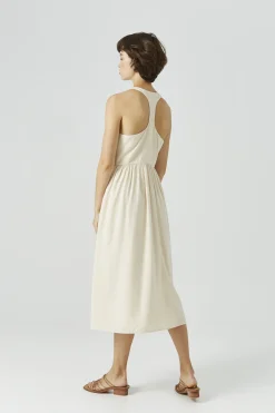 T-Back Button-Down Dress