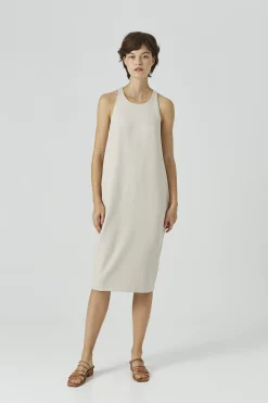 T-Back Double-Bonded Jersey Dress