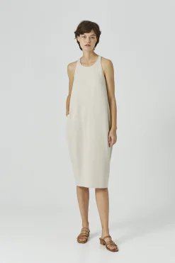 T-Back Double-Bonded Jersey Dress