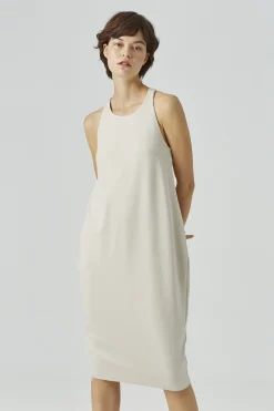T-Back Double-Bonded Jersey Dress