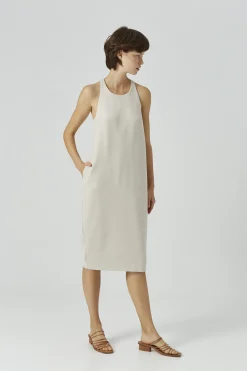 T-Back Double-Bonded Jersey Dress