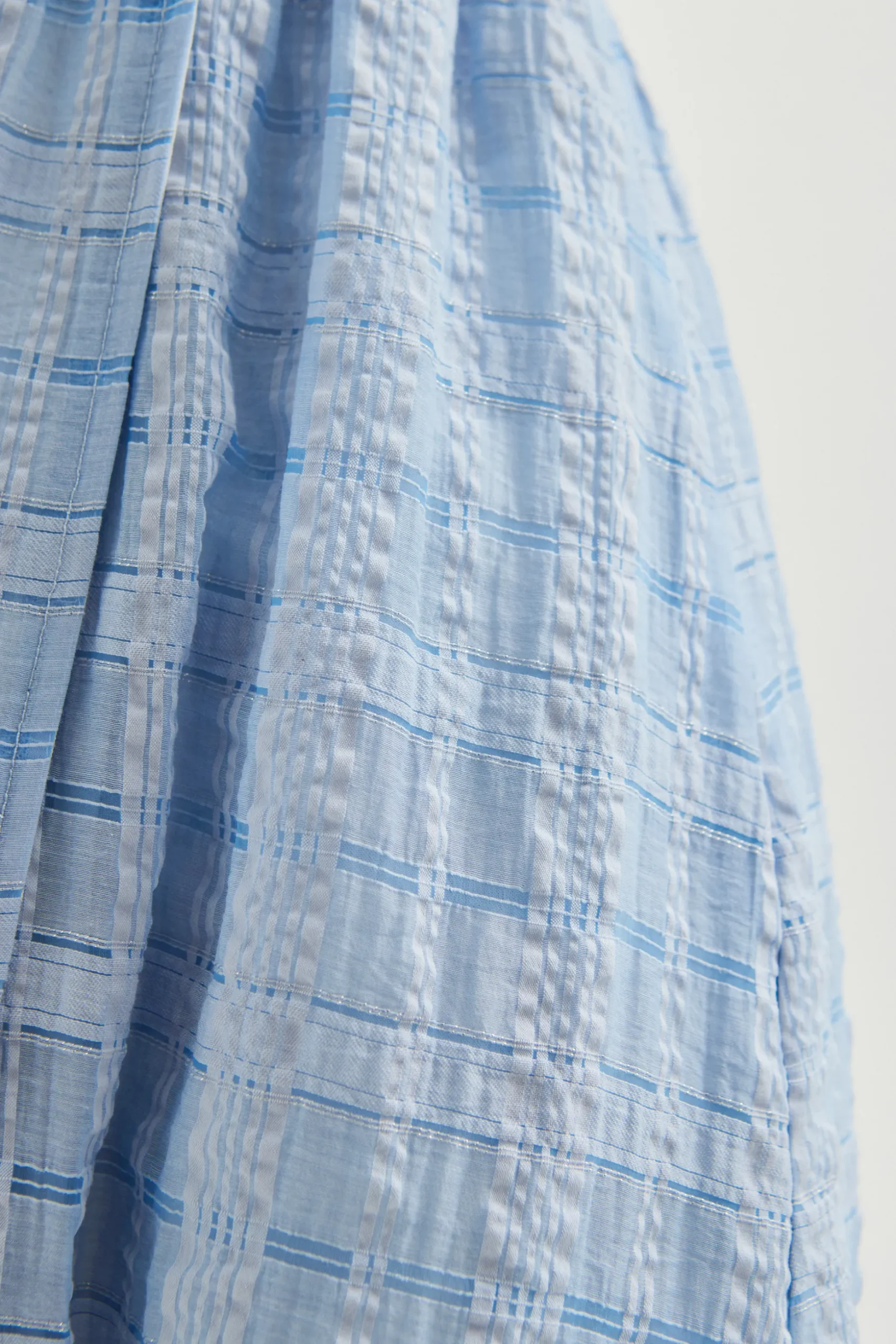 Textured Cotton Wrap Dress