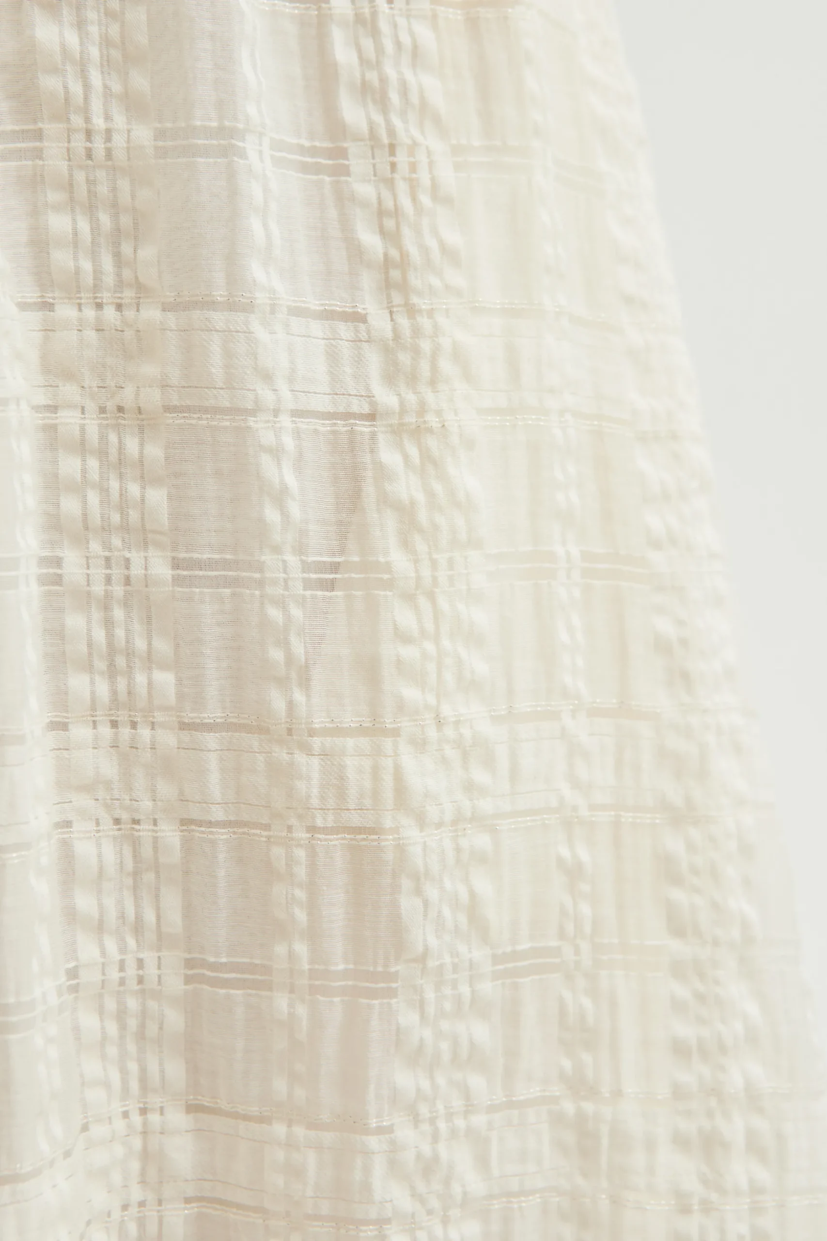 Textured Cotton Wrap Dress