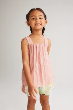 Textured Gathered Tent Top
