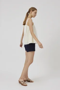 Textured High-Waisted Shorts
