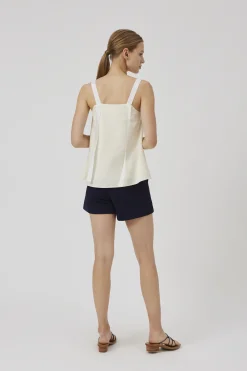 Textured High-Waisted Shorts