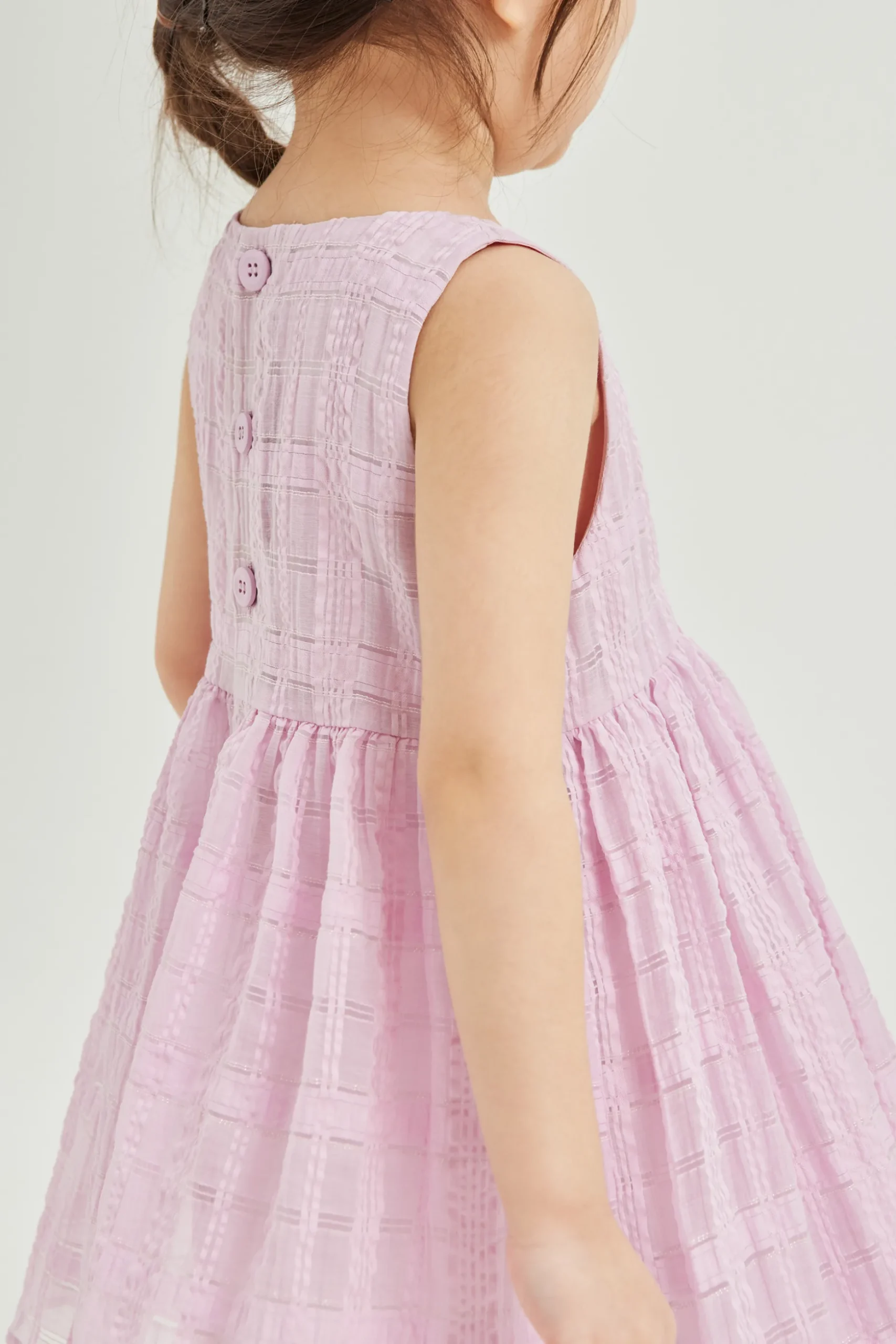 Textured Mini Cotton Wrap Dress