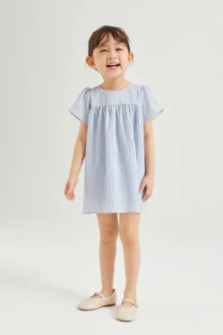 Textured Mini Gathered Dress