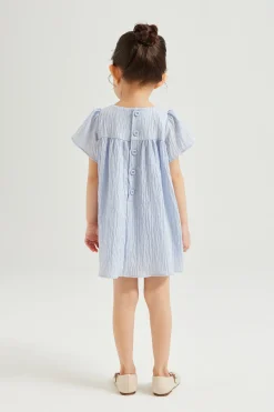 Textured Mini Gathered Dress