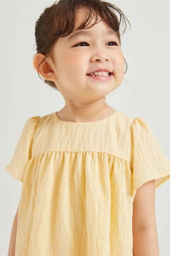 Textured Mini Gathered Dress