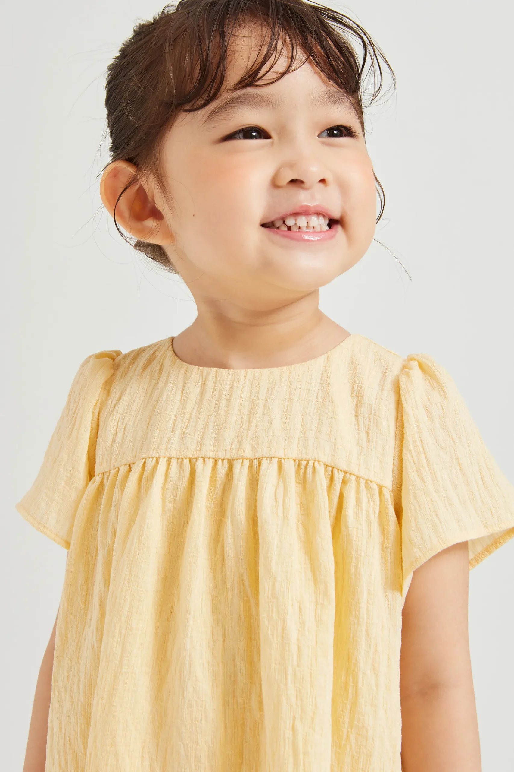 Textured Mini Gathered Dress