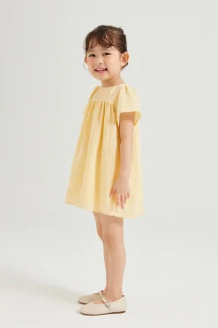 Textured Mini Gathered Dress