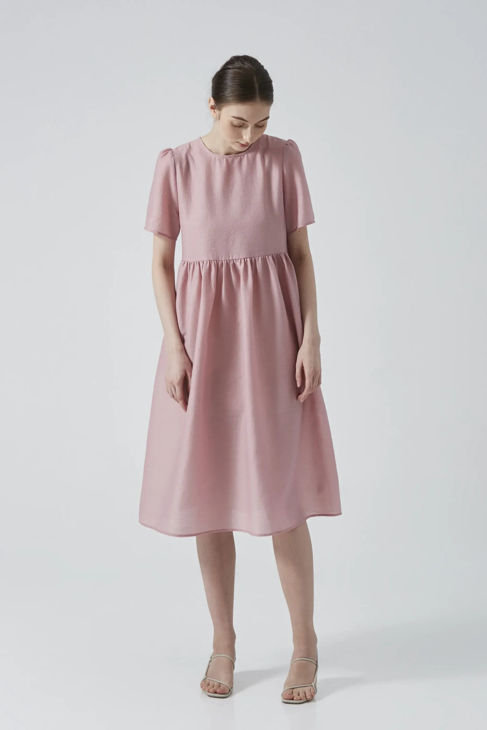 Textured Organza Midi Dress