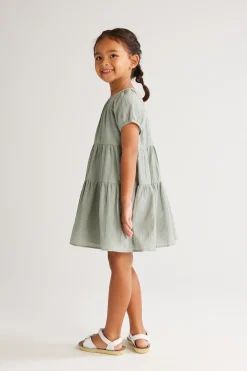 Textured Tiered Dress
