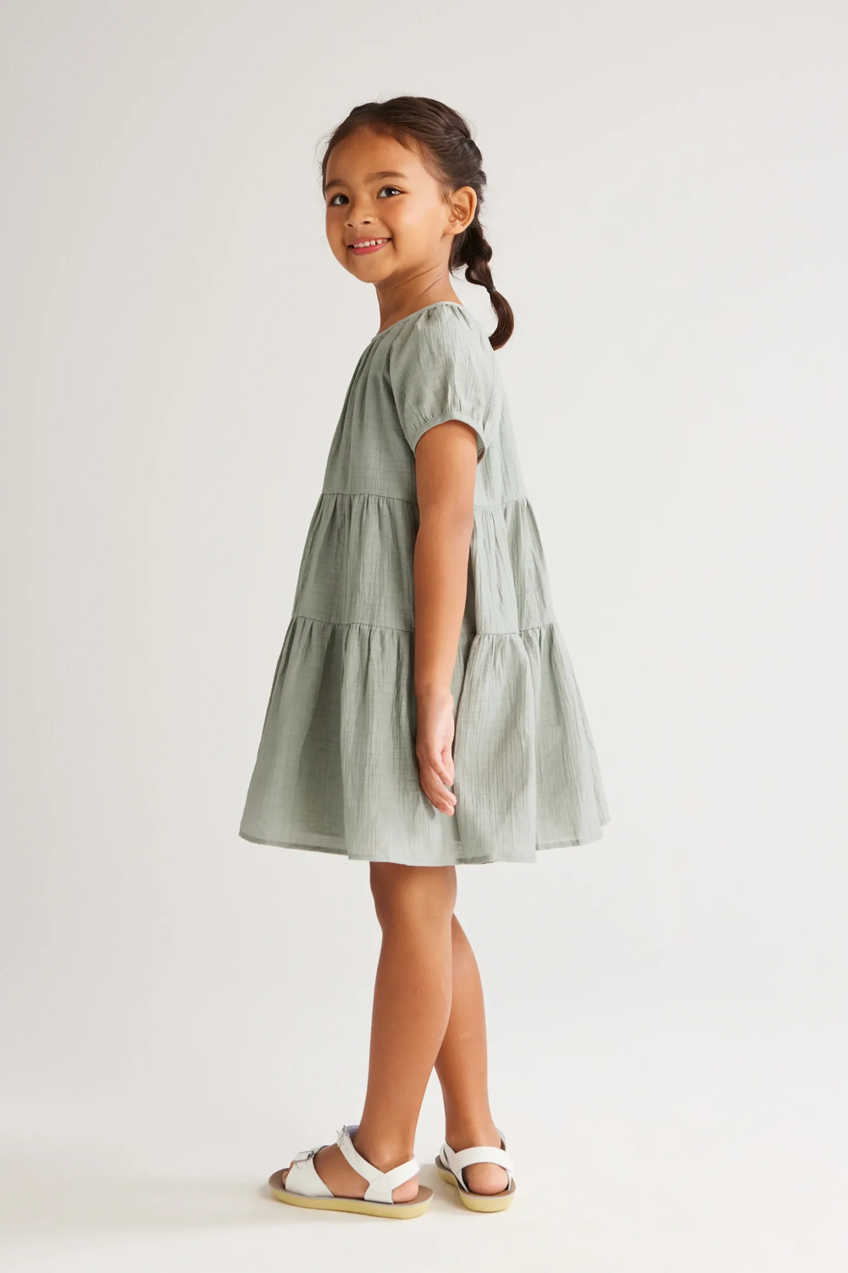 Textured Tiered Dress