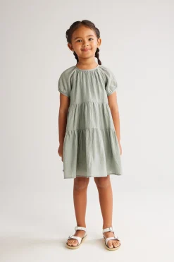Textured Tiered Dress