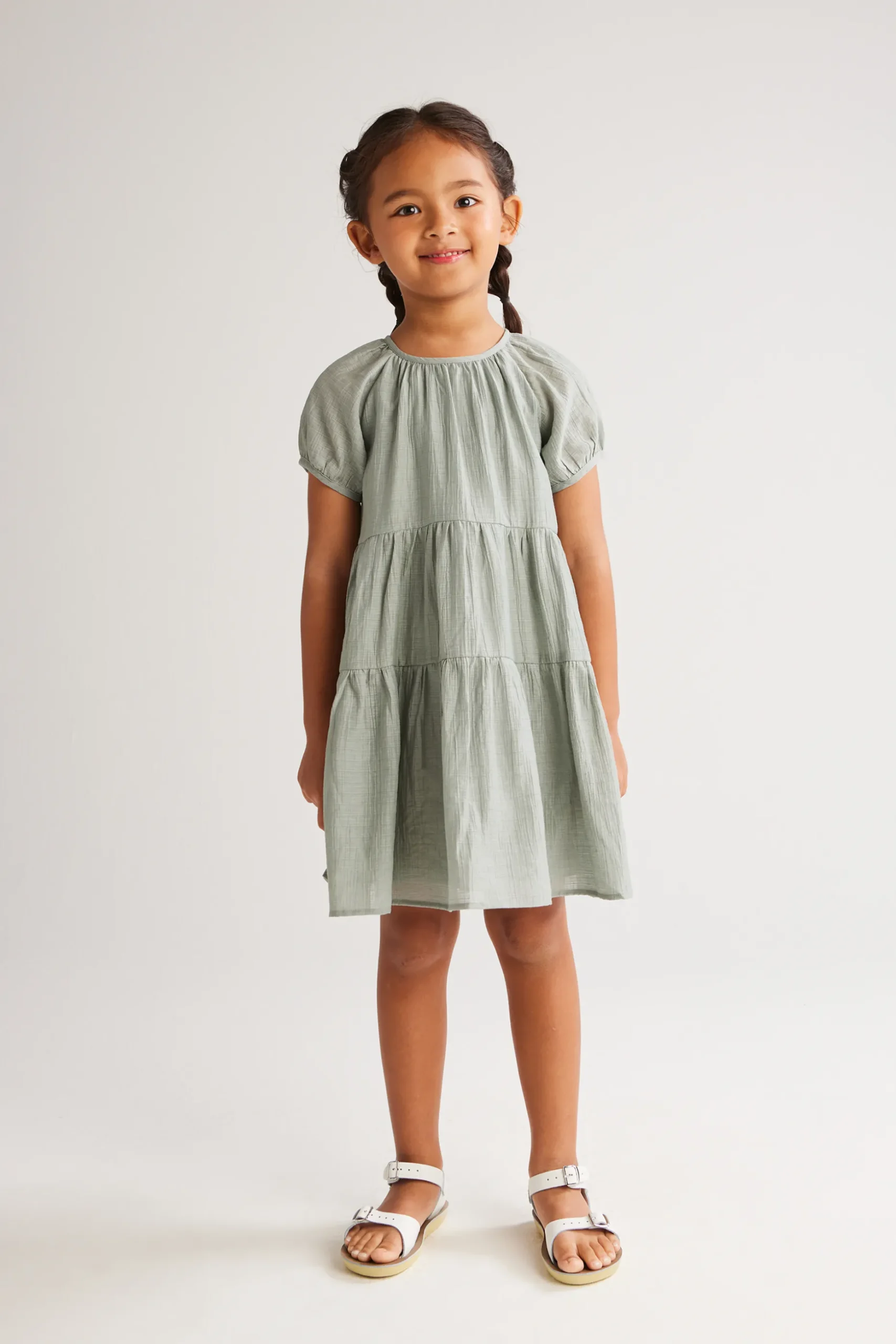 Textured Tiered Dress