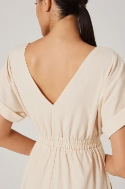 Textured V-Neck Dress