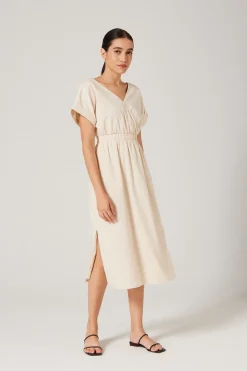Textured V-Neck Dress