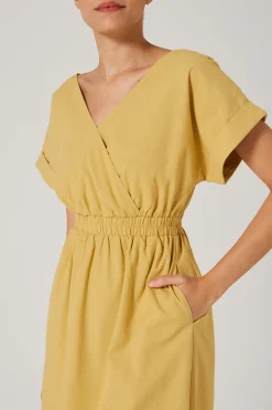Textured V-Neck Dress