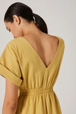 Textured V-Neck Dress