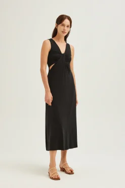 Twist Cut-out Jersey Dress