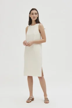 V-Back Midi Dress