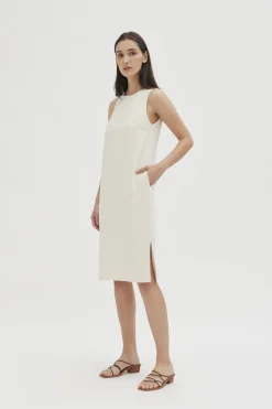 V-Back Midi Dress