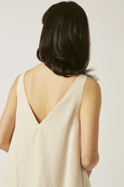 Viscose Boat-Neck Shift Dress