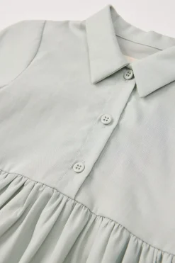 Viscose Collared Shirt Dress