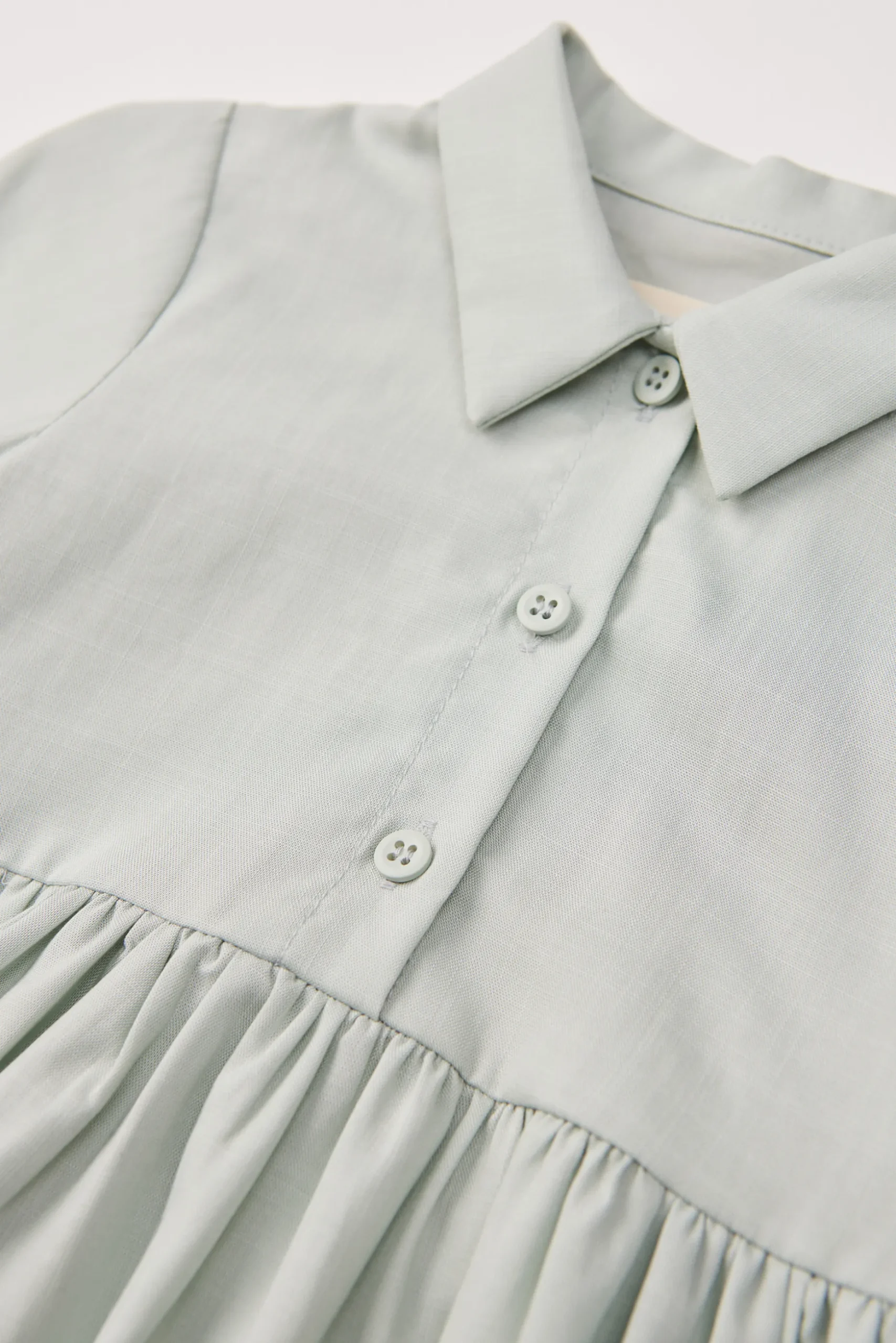 Viscose Collared Shirt Dress