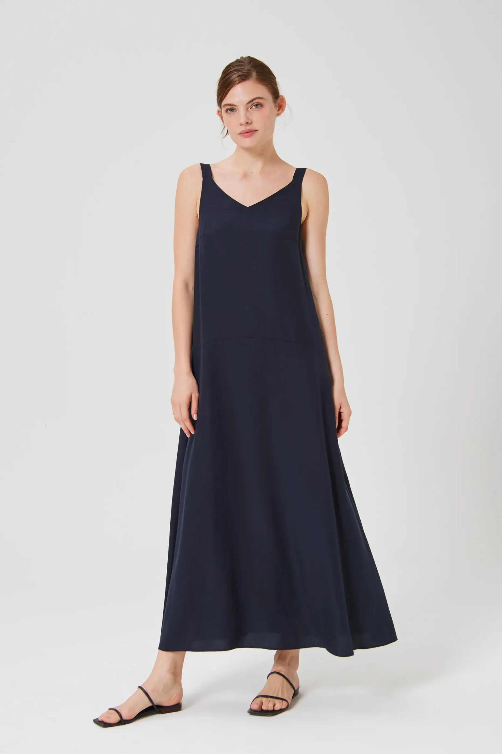 Viscose Drop Waist Tent Dress