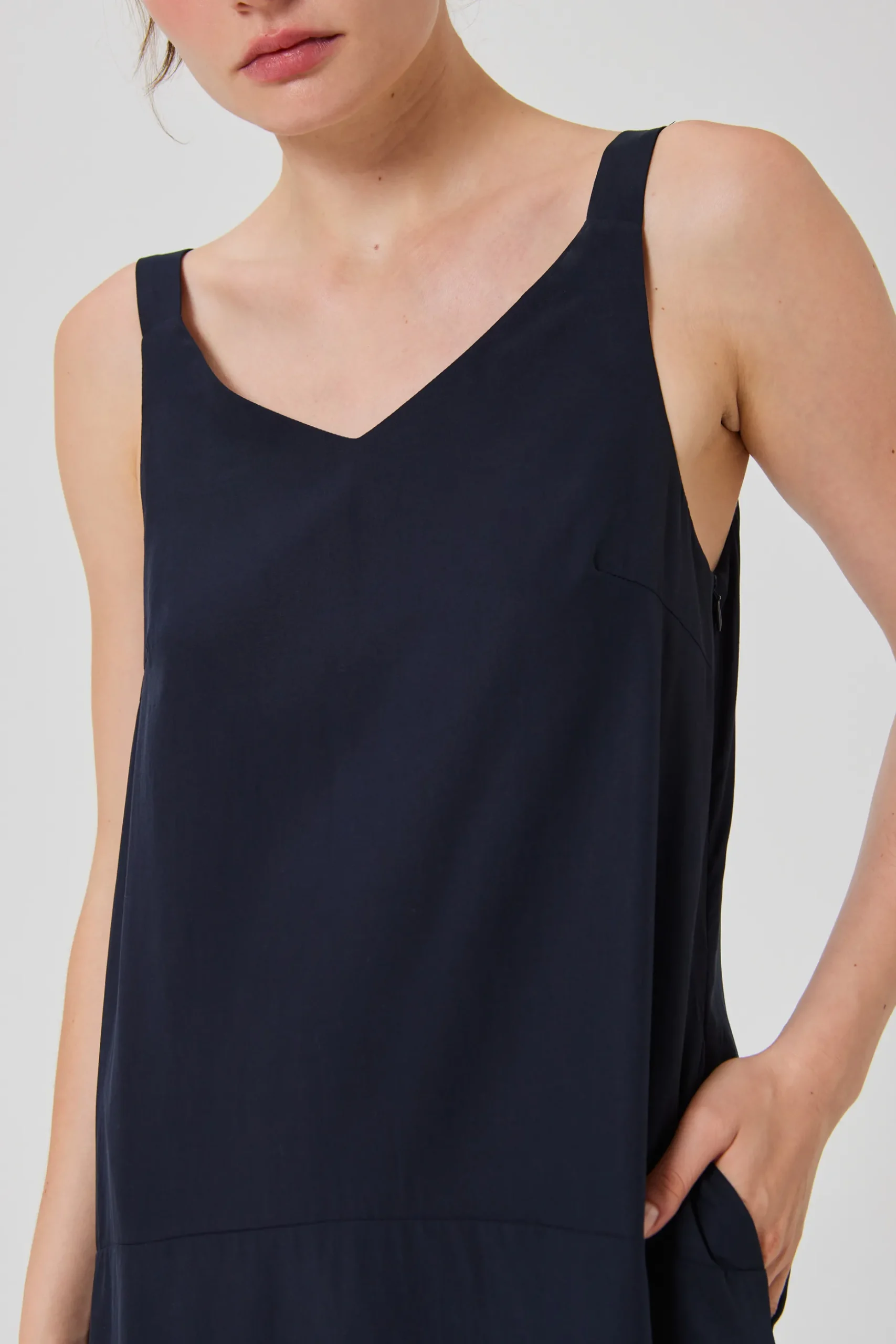 Viscose Drop Waist Tent Dress