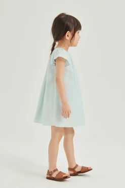 Viscose Flutter Sleeve Dress