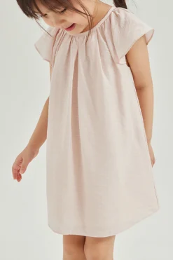 Viscose Flutter Sleeve Dress