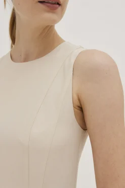 Viscose Panelled Midi Dress