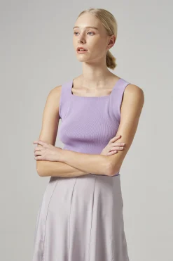 Viscose Panelled Midi Skirt