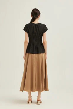 Viscose Pleated Top