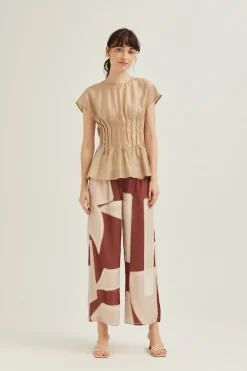 Viscose Pleated Top