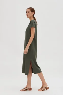 V-Neck Knit Dress