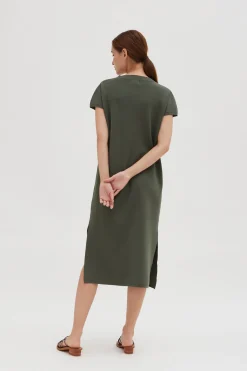 V-Neck Knit Dress