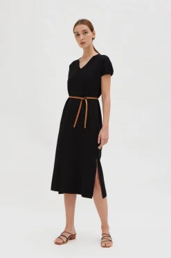 V-Neck Knit Dress