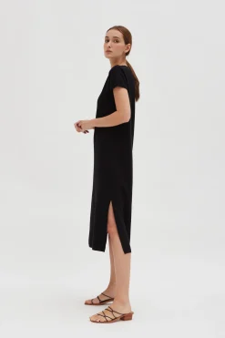 V-Neck Knit Dress
