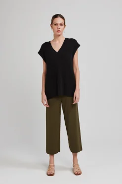 V-Neck Knit Tunic